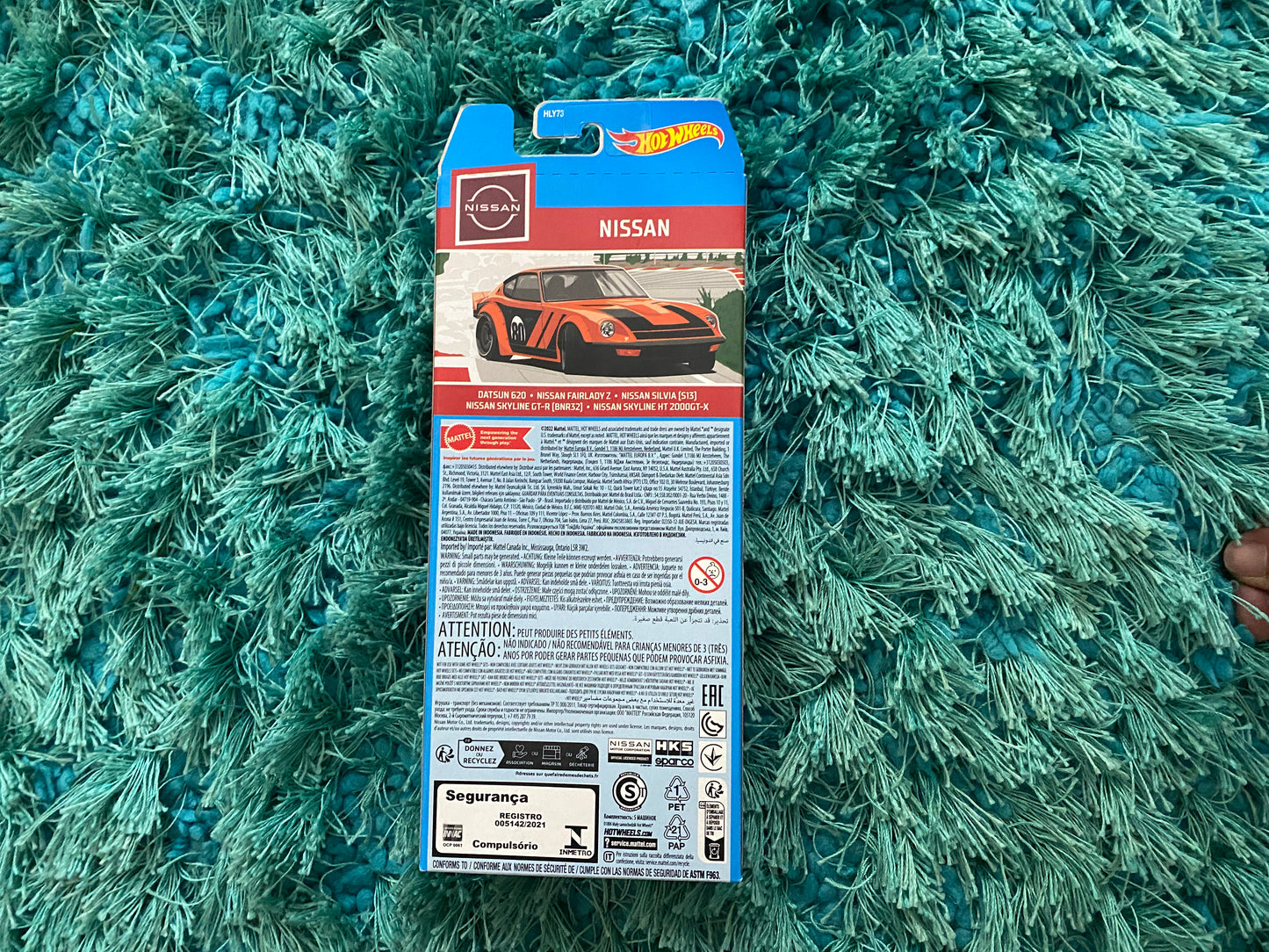 .Geekienda - Hotwheels Set 5 vehiculos básico nissan coleccion 2023