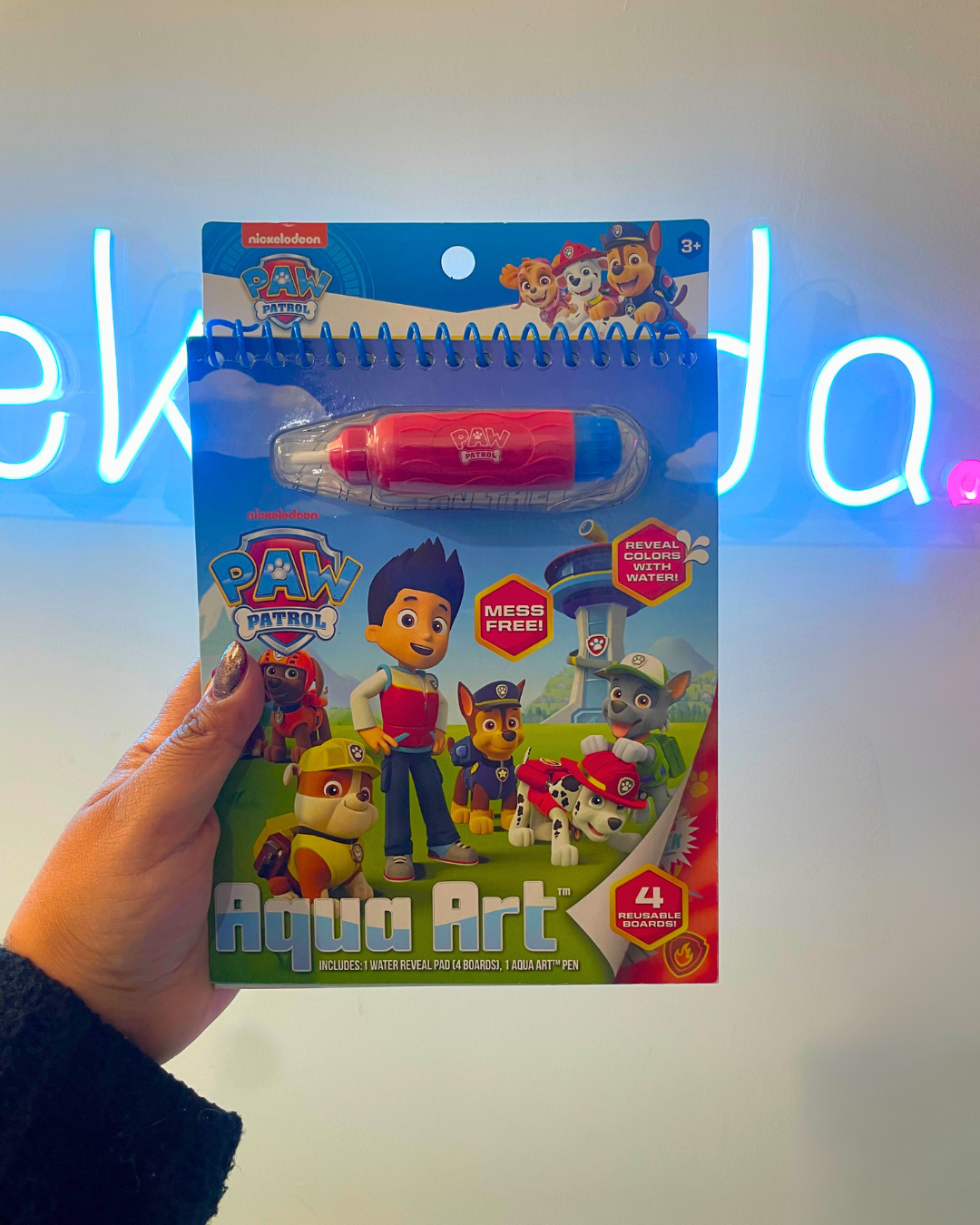Geekienda - Aqua art libreta mágica y plumón mágico de pawpatrol - programas infantiles Paw patrol papelería