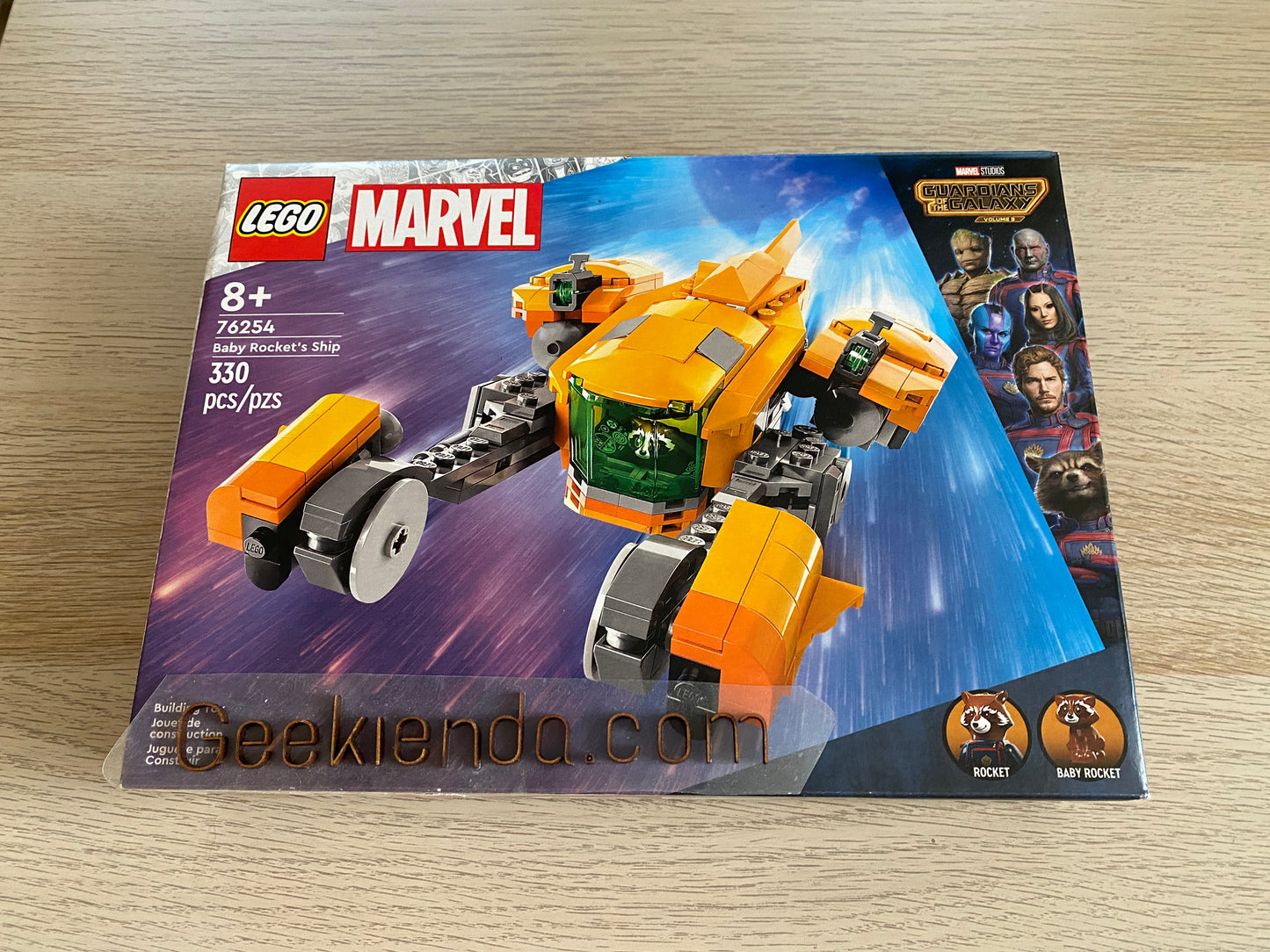 .Geekienda - LEGO SET 76254 Guardians of the Galaxy (guardianes de la galaxia) baby rocket’s ship - LEGO Marvel