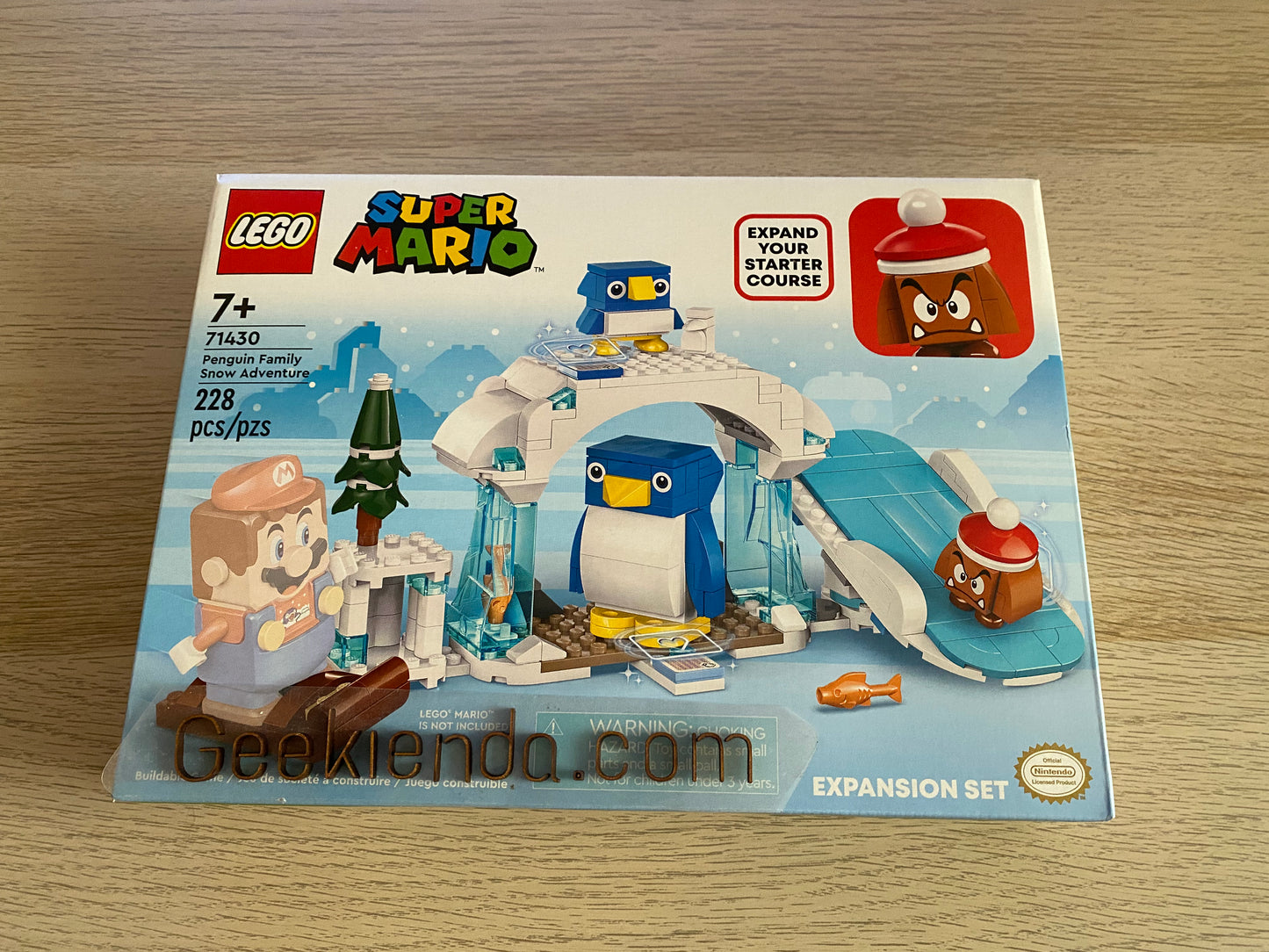 .Geekienda - LEGO SET 71430 Super Mario Penguin Family Snow Adventure (familia pinguino  - LEGO super Mario Nintendo