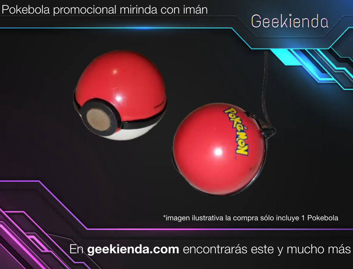 .Geekienda - Pokémon promocional Pokebola de mirinda anime