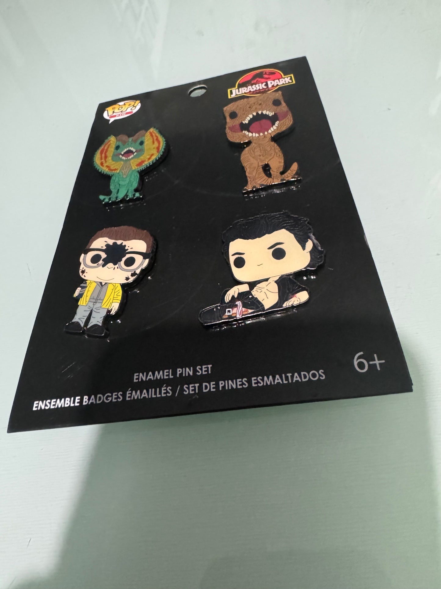 .Geekienda - Funko Pop pin jurassic park conjunto de 4 pines - superherores programas infantiles