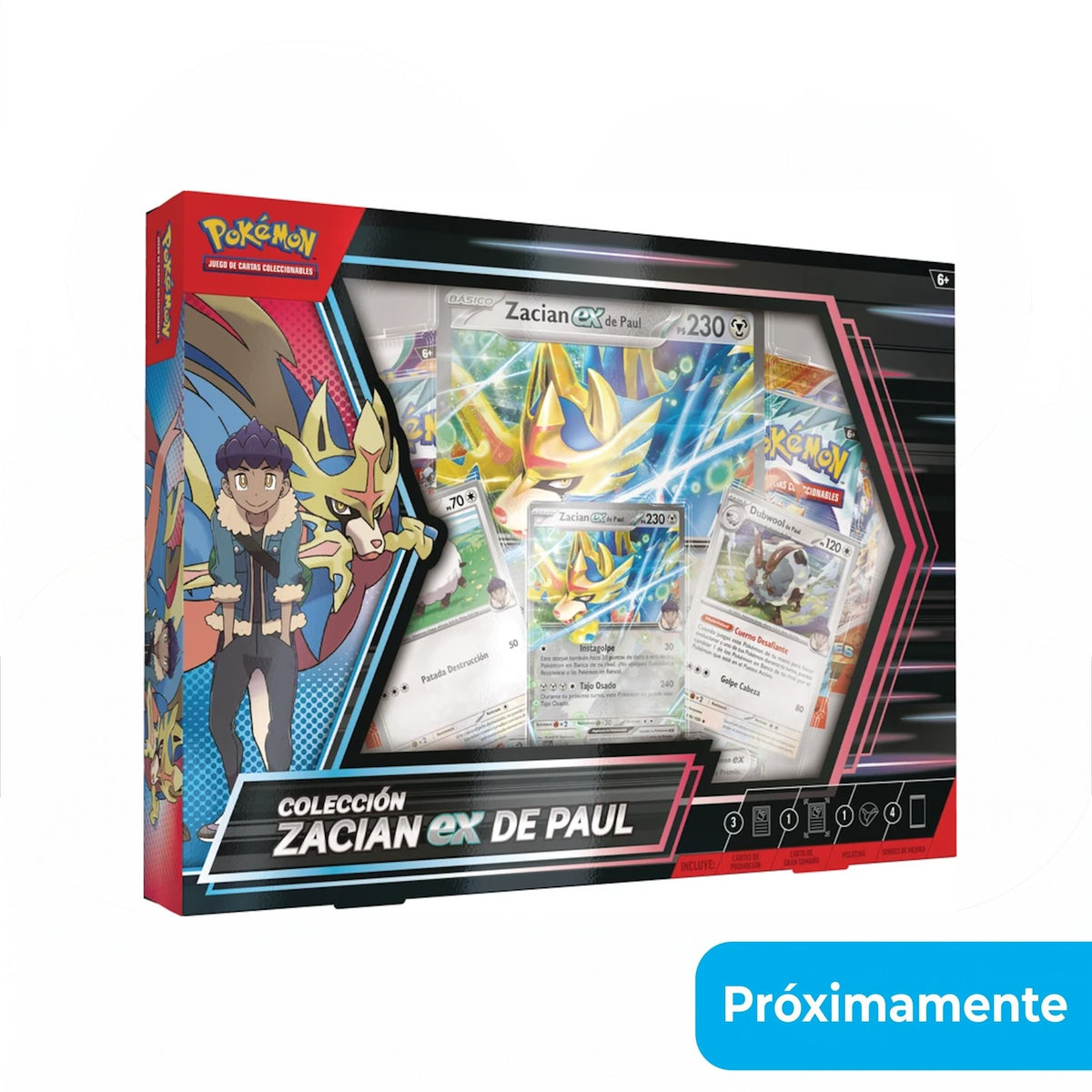 .Geekienda - Pokemon TCG Escarlata y Purpura: Hop y Zacian Ex Box En Español