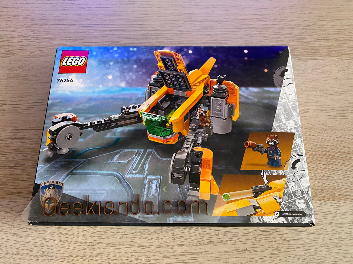 .Geekienda - LEGO SET 76254 Guardians of the Galaxy (guardianes de la galaxia) baby rocket’s ship - LEGO Marvel