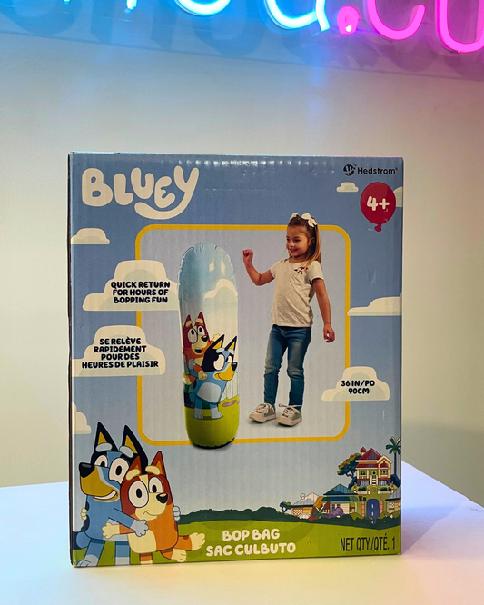 .Geekienda - bop bag (Saco de boxeo infantil) de bluey -Disney programas infantiles